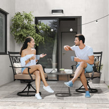Charger l'image dans la galerie, Costway Outdoor Patio Swivel Chair Set of 2 - Suitable for Garden, Backyard, and Porch