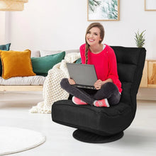 Load image into Gallery viewer, 360-Degree Swivel Folding Chair with Adjustable Backrest