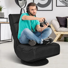 Load image into Gallery viewer, 360-Degree Swivel Folding Chair with Adjustable Backrest