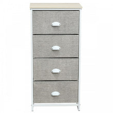 Load image into Gallery viewer, Removable Non-Woven Fabric 4-Drawer Bedside Cabinet Storage Chest