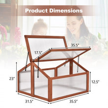 Charger l'image dans la galerie, Outdoor Garden Patio Mini Dual-Chamber Wooden Greenhouse