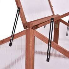 Charger l'image dans la galerie, Outdoor Garden Patio Mini Dual-Chamber Wooden Greenhouse