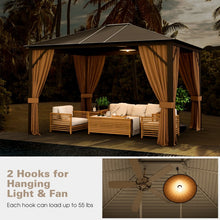 Load image into Gallery viewer, Costway 12x10 ft Outdoor Canopy Gazebo Tent - Suitable for Garden, Camping, Weddings, and Parties