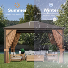 Load image into Gallery viewer, Costway 12x10 ft Outdoor Canopy Gazebo Tent - Suitable for Garden, Camping, Weddings, and Parties