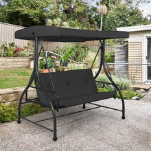 Load image into Gallery viewer, Costway Outdoor 3-Seater Swing Chair with Canopy - Suitable for Garden, Patio, and Porch