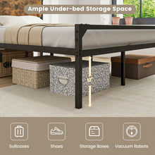 Load image into Gallery viewer, Costway Industrial Style Queen Size Bed Frame with Headboard, Footboard, and Storage Space - Full Size Bed Option Available