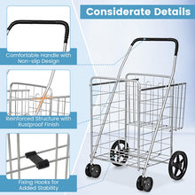 Charger l'image dans la galerie, Outdoor Portable Double Basket Folding Shopping Cart
