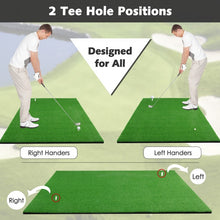 Charger l'image dans la galerie, 5' x 3' Golf Hitting Mat with Realistic Fairway, 3 Ball Holder, and Artificial Turf