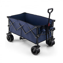 Charger l'image dans la galerie, Outdoor Garden Utility Cart with 4 Wheels and Foldable Handle