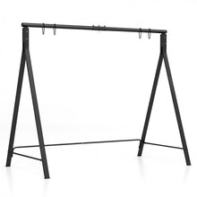 Load image into Gallery viewer, Outdoor Patio Black A-Frame Metal Swing Stand