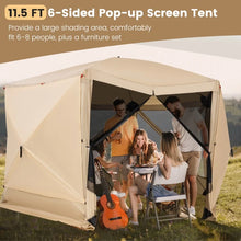 Charger l'image dans la galerie, 11.5 x 11.5 Portable Pop-Up Mesh Screen Tent for Outdoor Use