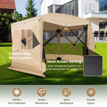 Charger l'image dans la galerie, 11.5 x 11.5 Portable Pop-Up Mesh Screen Tent for Outdoor Use