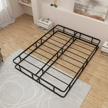 Load image into Gallery viewer, Minimalist Black Metal Platform Bed Frame