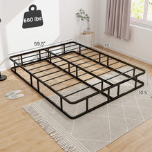 Load image into Gallery viewer, Minimalist Black Metal Platform Bed Frame