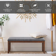 Load image into Gallery viewer, Modern Entryway Shoe Bench with Soft Cushion