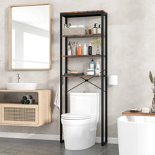 Load image into Gallery viewer, 4-Tier Wooden Over-the-Toilet Storage Shelf