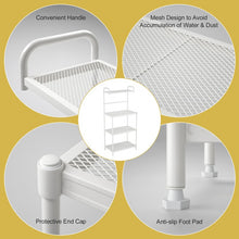 Charger l'image dans la galerie, 4-Tier White Metal Microwave Oven Shelf Rack