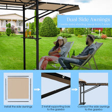 Load image into Gallery viewer, Outdoor Gazebo 13.5 x 4ft Double Tier Canopy Barbeque Shelter Tent