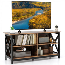 Load image into Gallery viewer, 4-Compartment Open TV Stand for 55-inch TVs - Suitable for Living Room