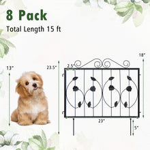 Load image into Gallery viewer, Decorative Metal Panel Fence for Outdoor Garden