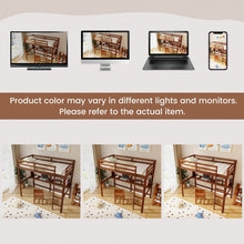 Load image into Gallery viewer, Solid Wood Loft Bed Frame with Safety Railing and Ladder