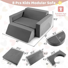 Load image into Gallery viewer, Removable Gaming Kids Couch Set 8 Pcs