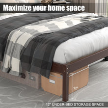 Load image into Gallery viewer, Modern Minimalist Wooden Bed Frame with Headboard and Storage