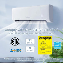Load image into Gallery viewer, ENERGY STAR Certified 17000 BTU 4-in-1 Mini Split Air Conditioner with Remote and Self-Cleaning