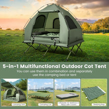 Charger l'image dans la galerie, Costway Outdoor Folding Tent for Two with Inflatable Mattress and Sleeping Bag - Suitable for Camping and Travel