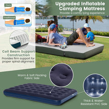 Charger l'image dans la galerie, Costway Outdoor Folding Tent for Two with Inflatable Mattress and Sleeping Bag - Suitable for Camping and Travel