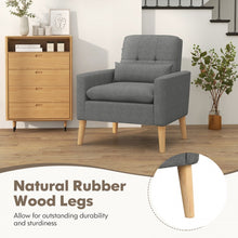 Load image into Gallery viewer, Modern Minimalist Comfortable Armchair with Lumbar Pillow