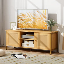 Load image into Gallery viewer, Bohemian Style TV Stand for Living Room, Fits Up to 55-Inch TV