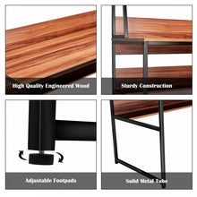 Load image into Gallery viewer, Modern Multifunctional Computer Desk with Bookshelves for Home Office