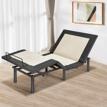 Load image into Gallery viewer, Adjustable Electric Massage Bed Frame with USB and Nightlight