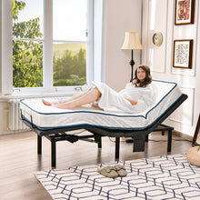 Load image into Gallery viewer, Adjustable Electric Massage Bed Frame with USB and Nightlight