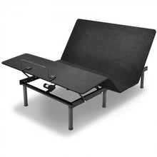 Load image into Gallery viewer, Black Remote Control Adjustable Foldable Steel Bed Frame