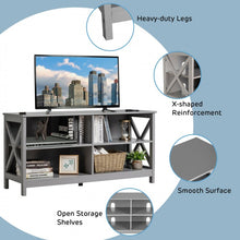 Load image into Gallery viewer, 4-Compartment Open TV Stand for 55-inch TVs - Suitable for Living Room