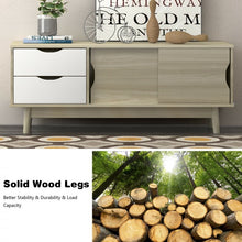 Load image into Gallery viewer, Modern Minimalist TV Stand with Sliding Doors and Drawers for 60-inch TVs