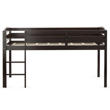 Load image into Gallery viewer, Modern Minimalist Bedroom Loft Bed with Guardrail and Ladder