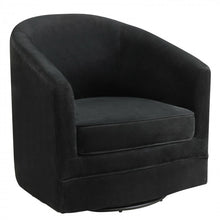 Load image into Gallery viewer, Costway Black Modern Swivel Chairs for Living Room - 360° Rotating Armchair