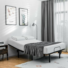 Load image into Gallery viewer, Black Adjustable Electric Bed Frame with Wireless Remote Control