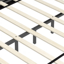 Load image into Gallery viewer, Modern Minimalist Gray Upholstered Headboard Bed Frame