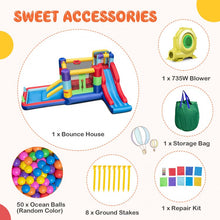 Load image into Gallery viewer, Outdoor Multifunctional Inflatable Children's Bounce House with Blower