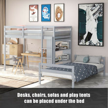 Load image into Gallery viewer, Costway Bunk Bed with 3-Tier Shelving Loft Style