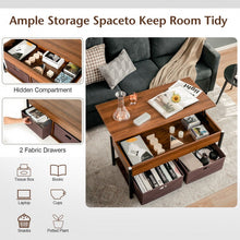 Load image into Gallery viewer, Industrial Style Lift-Top Coffee Table with Hidden Compartment - Suitable for Living Room, Study, and Office