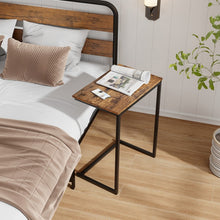 Charger l'image dans la galerie, Costway Industrial Style C-Shaped Side Table - Suitable for Living Room, Bedroom, and Study