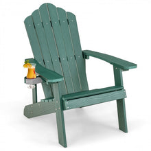 Charger l'image dans la galerie, Adirondack Chair with Hidden Cup Holder, Suitable for Outdoor Garden and Patio