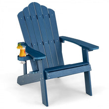 Charger l'image dans la galerie, Adirondack Chair with Hidden Cup Holder, Suitable for Outdoor Garden and Patio