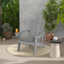 Charger l'image dans la galerie, Adirondack Chair with Hidden Cup Holder, Suitable for Outdoor Garden and Patio