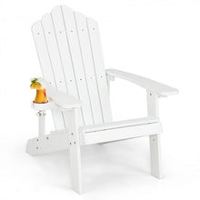 Charger l'image dans la galerie, Adirondack Chair with Hidden Cup Holder, Suitable for Outdoor Garden and Patio